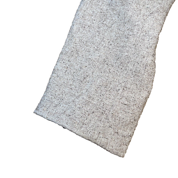 LL Bean Blazer 3 Button Jacket Women's Large Wool Lined Silk Blend Herringbone - Picture 8 of 16